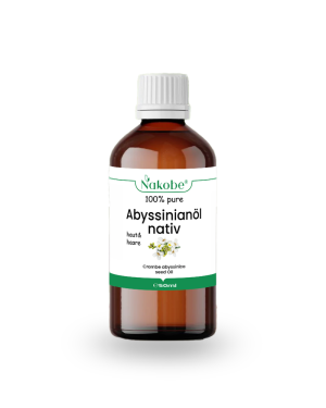 Abyssinianöl Nativ 50ml von Nakobe für eine natürliche Hautpflege.