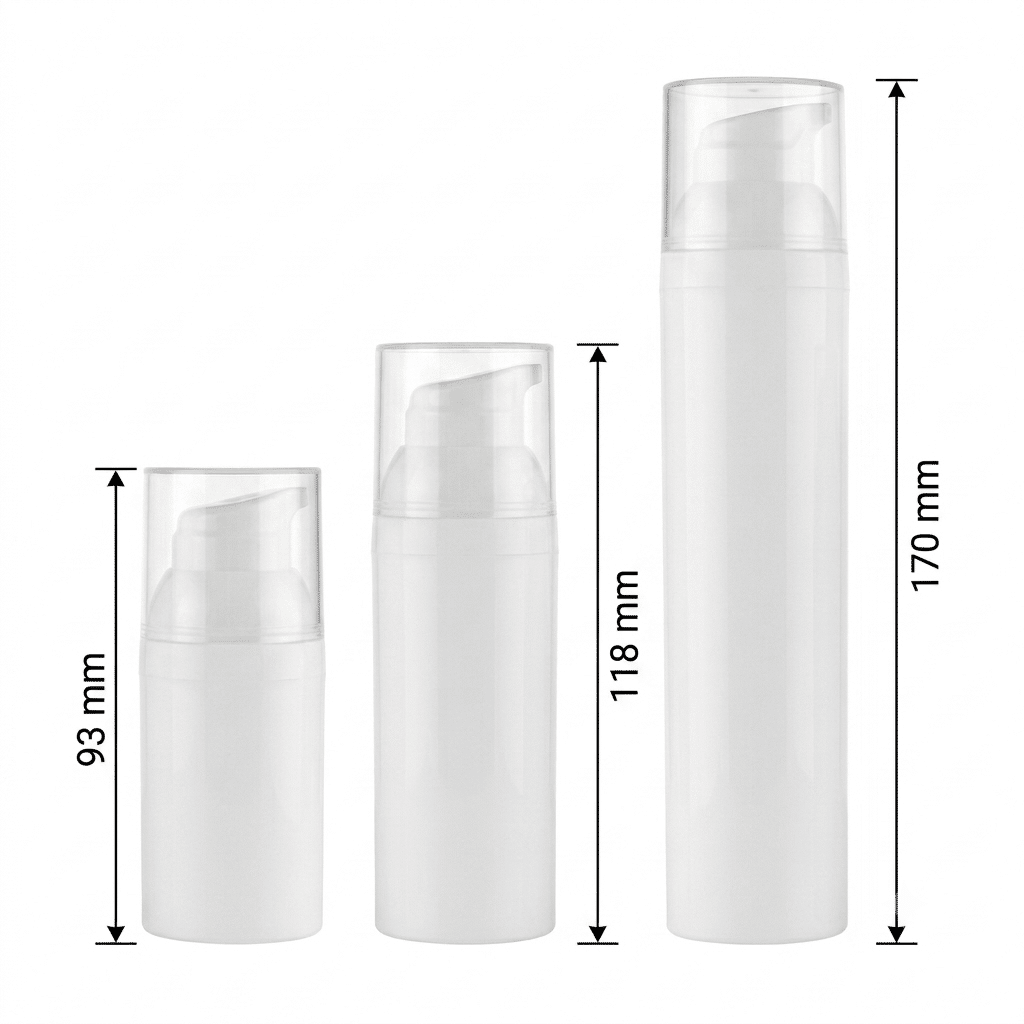 airless-spender-weiss-mit detailierter höhenangabe