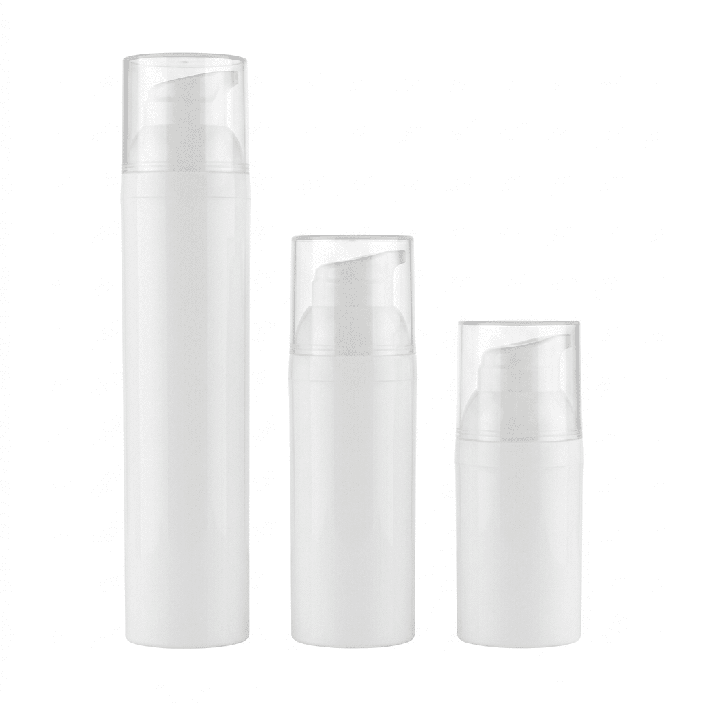 Weißer Airless Spender für Cremes und Lotionen