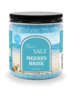 Badesalz Meeresbrise mit erfrischenden Meeresmineralien und einem Hauch von Frische