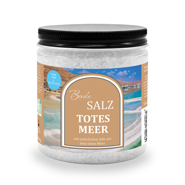 Nakobe Badesalz Totes Meer, natürliches Salz, frei von Farb- und Duftstoffen