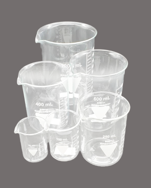 Nakobe Bechergläser aus Borosilikatglas in verschiedenen Größen für DIY Naturkosmetik