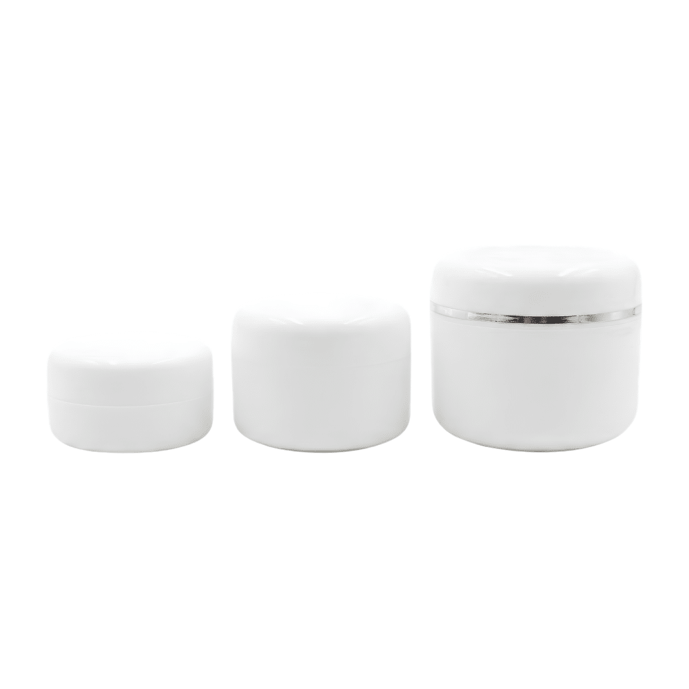 Cremetiegel Luisa Weiß aus Polypropylen in 10 ml, 20 ml und 50 ml
