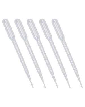 Bruchsichere und lösemittelbeständige Einwegpipette / Pasteurpipette 3ml von Nakobe, ideal für ätherische Öle und Naturkosmetik