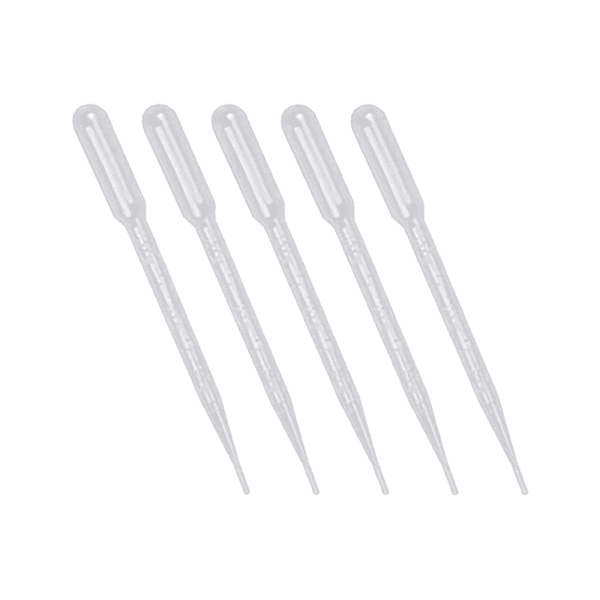 Bruchsichere und lösemittelbeständige Einwegpipette / Pasteurpipette 3ml von Nakobe, ideal für ätherische Öle und Naturkosmetik