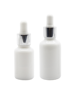 Nakobe weiße Flasche und Pipette in den Größen 15ml und 30ml