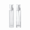 Glasflasche Milano 100 ml mit Pumpspender in matt und transparent