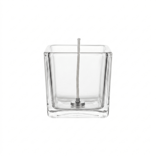 Glastiegel für Kerzen 52 × 52 mm