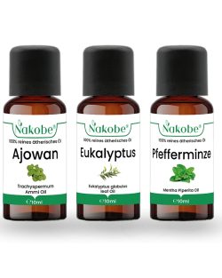 Set ätherischer Öle für klare Atemwege