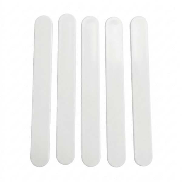 Kosmetikspatel 15 cm aus weißem Kunststoff