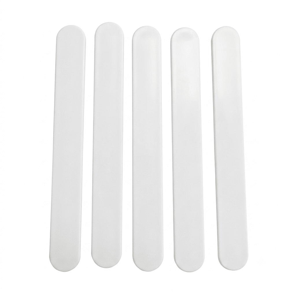 Kosmetikspatel 15 cm aus weißem Kunststoff