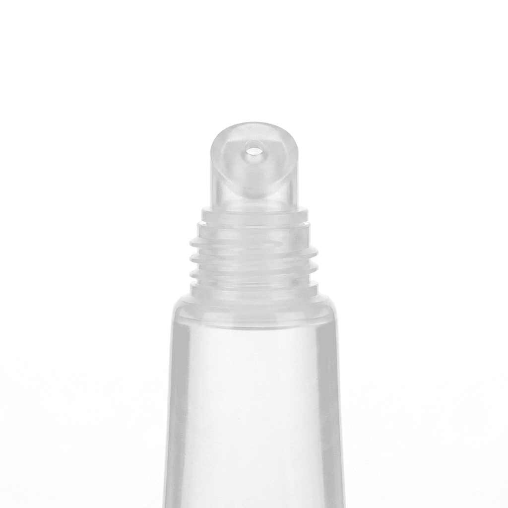 transparente lipglosstupe offen