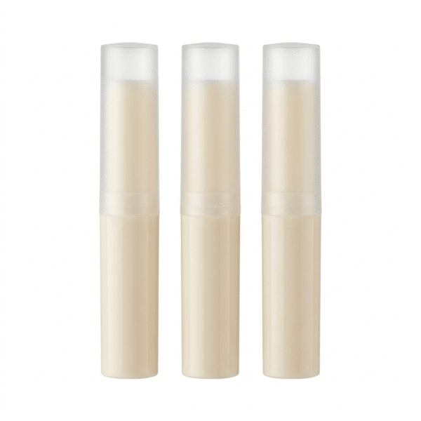 Lippenpflegehülse in Beige zum Befüllen