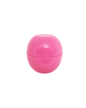 Pinkfarbene Lippenpflege-Kugel von Nakobe mit Trennkreisdeckel