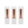 Lippenstifthülse in Weiß und Roségold mit transparenter Kappe