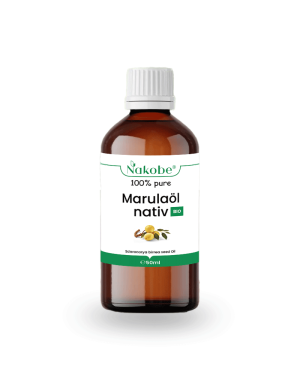 50ml Flasche von Nakobe’s Marulaöl nativ Bio, intensiver Schutz und Pflege für strahlende Haut