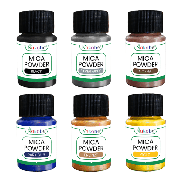 mica glimmer farben 6-set dark