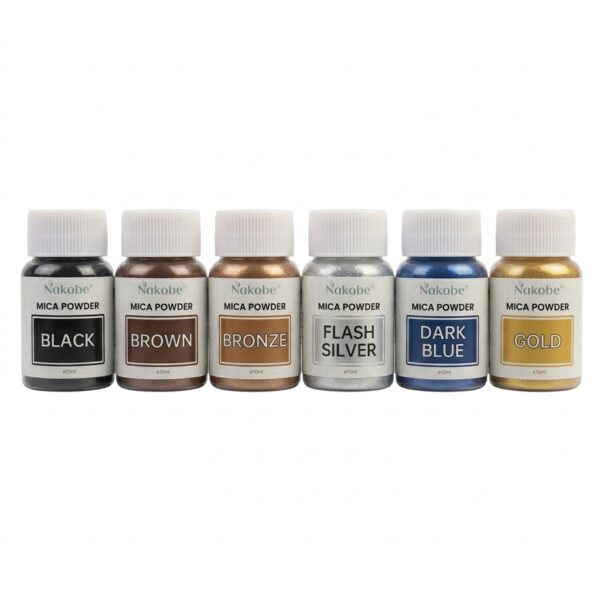 Mica Pearl 6er-Set Midnight mit sechs Schimmerpigmenten