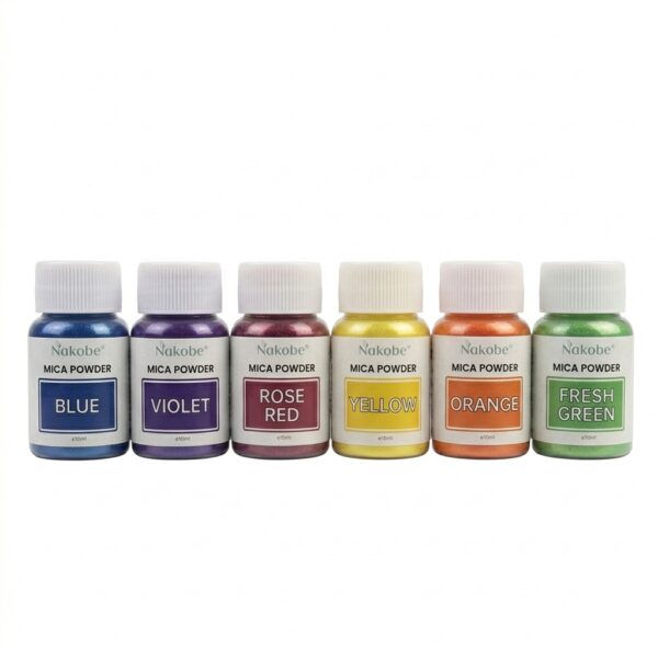 Mica Pearl 6er-Set Rainbow mit sechs Schimmerpigmenten