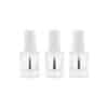 Nagellackflasche aus Glas mit weißer Kappe und Pinsel 13 ml