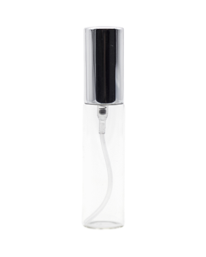 Elegante 10ml Glas-Parfümflasche mit silbernem Zerstäuber und Kappe