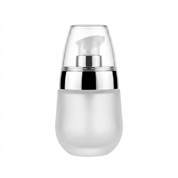 Pumpflasche aus gefrostetem Glas mit Serumpumpe 30 ml
