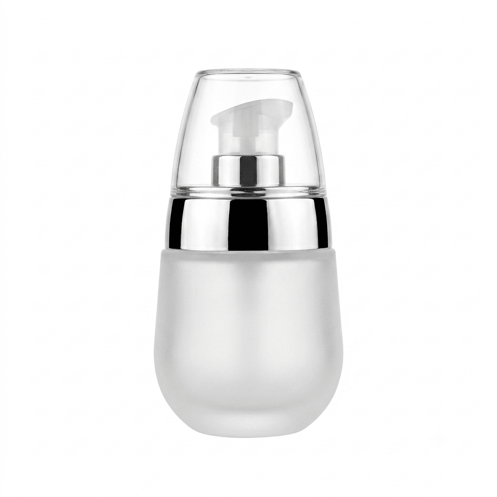 Pumpflasche aus gefrostetem Glas mit Serumpumpe 30 ml