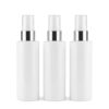 Pumpspender Amelie 100 ml in Weiß mit silberfarbenem Zierring