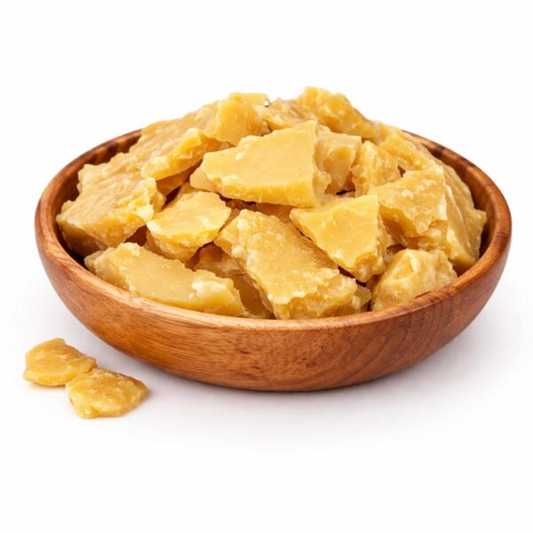 rosenwachs in holzschale