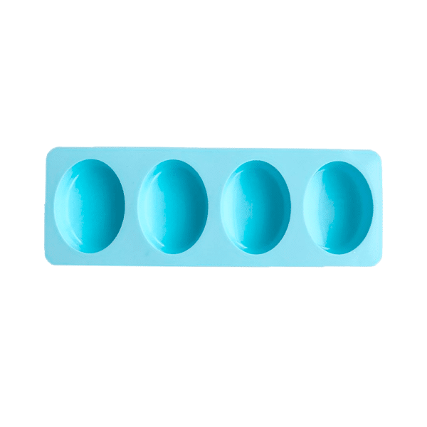 Silikonform Oval blau