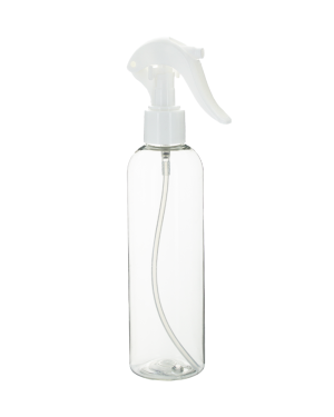 Nakobe 250ml transparente Sprühflasche, Soft-Touch-Design, kindersicher