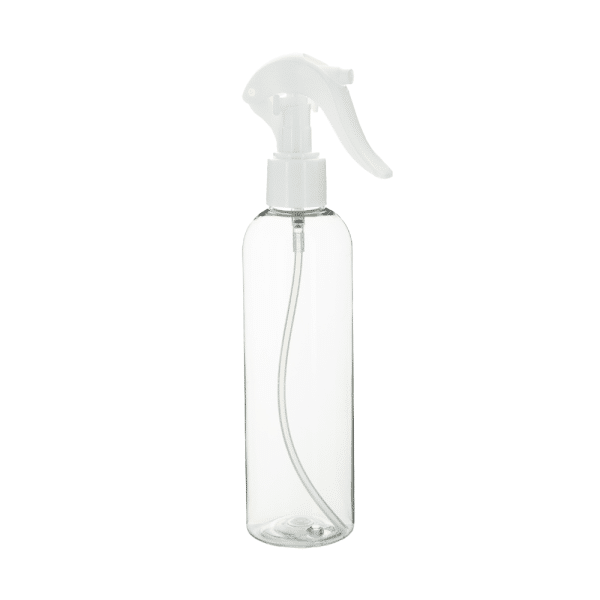 Nakobe 250ml transparente Sprühflasche, Soft-Touch-Design, kindersicher