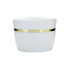 Tiegel weiß mit Goldrand 50ml