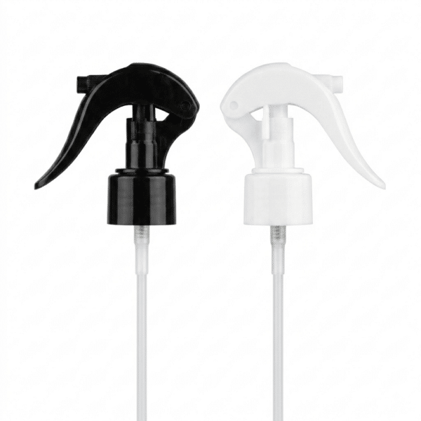 Triggerpumpe mit Feinsprühnebel in Weiß 24/410 und Schwarz 28/410