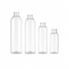 Universalflasche ISA klar aus PET für Naturkosmetik mit 24/410 Gewinde